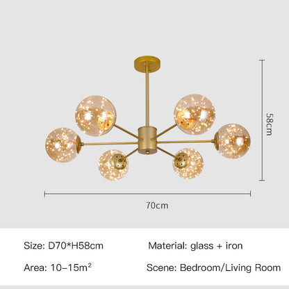 Lustre en verre Star Magic Bean