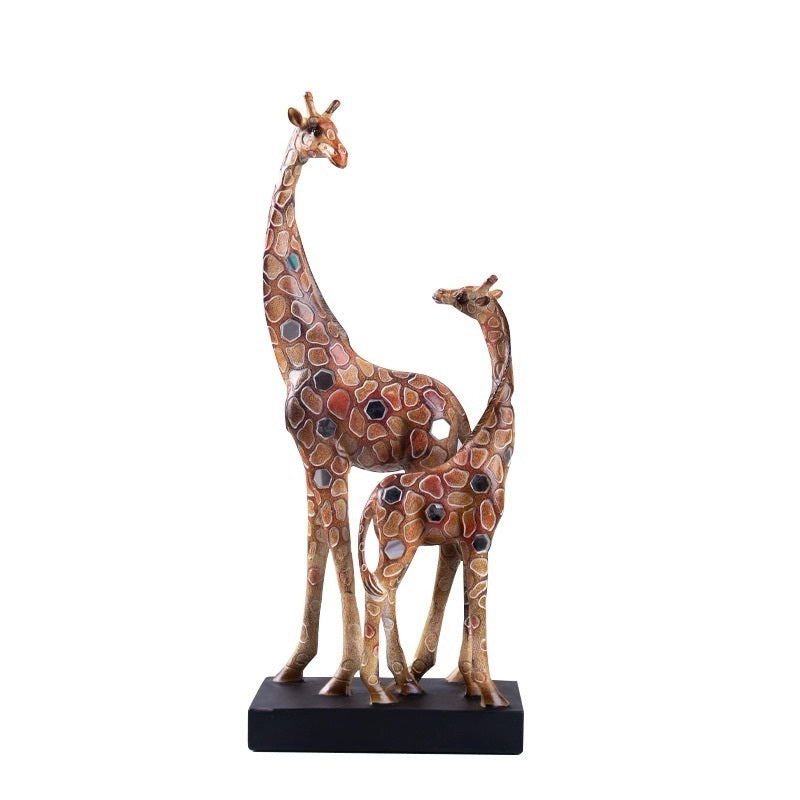 Nouvelle décoration de girafe à lentille rouge, ornement de maison