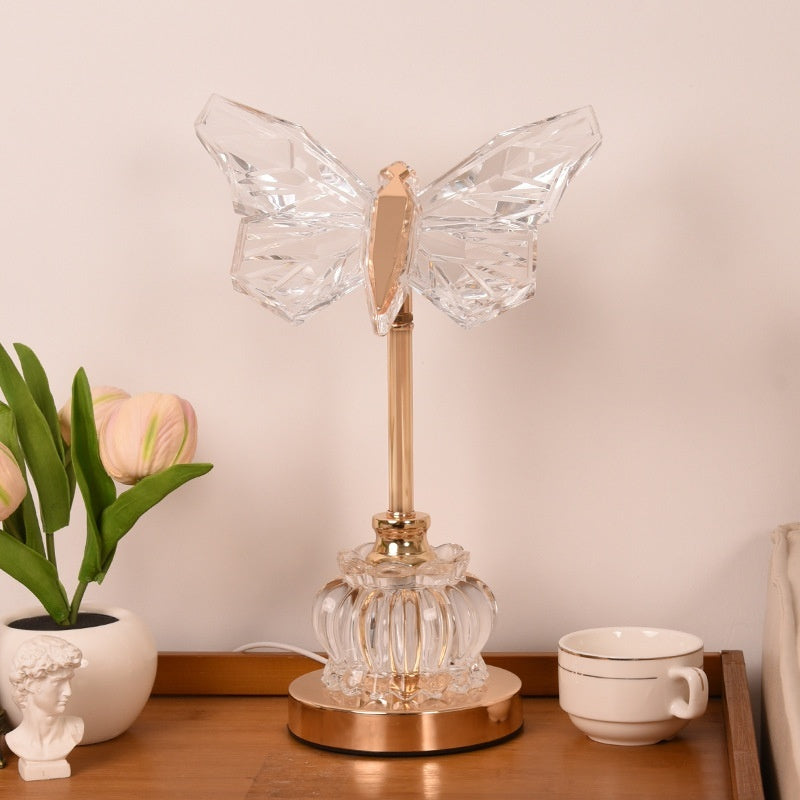 Lampe de table papillon chambre chevet lumière d'ambiance créative