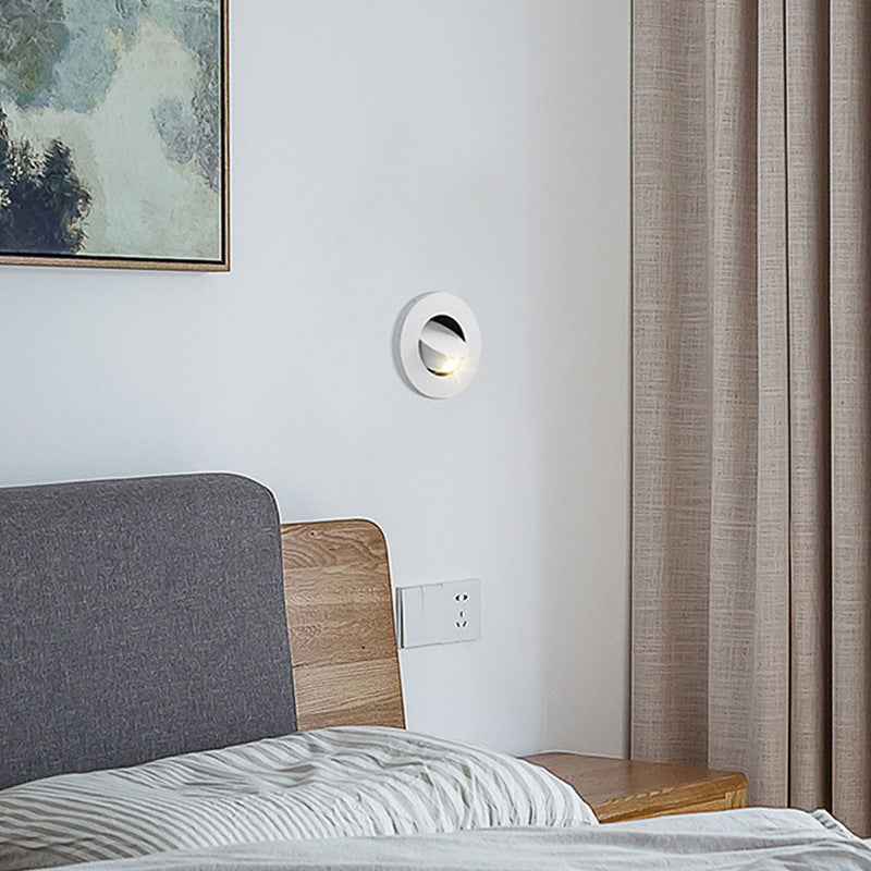 Modern Minimalist Bedside Wall Lamp Concealed Embedded Reading Lamp