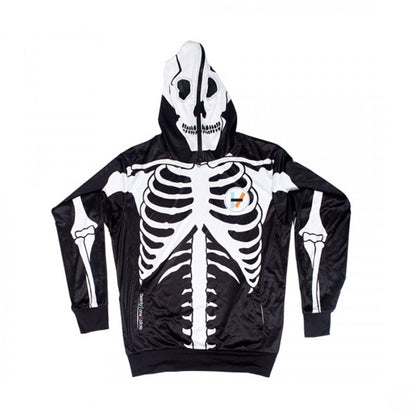 European And American Halloween 3d Digital Printing Skull Hooded Sweater