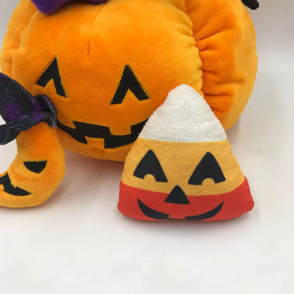 Jouet en peluche d'oreiller de citrouille de chapeau d'Halloween