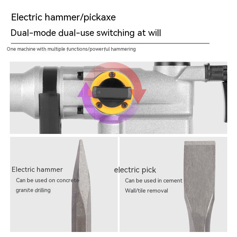 Marteau électrique en cuivre, perceuse à percussion multifonctionnelle