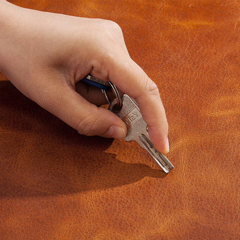 Tapis de souris de bureau en cuir grainé