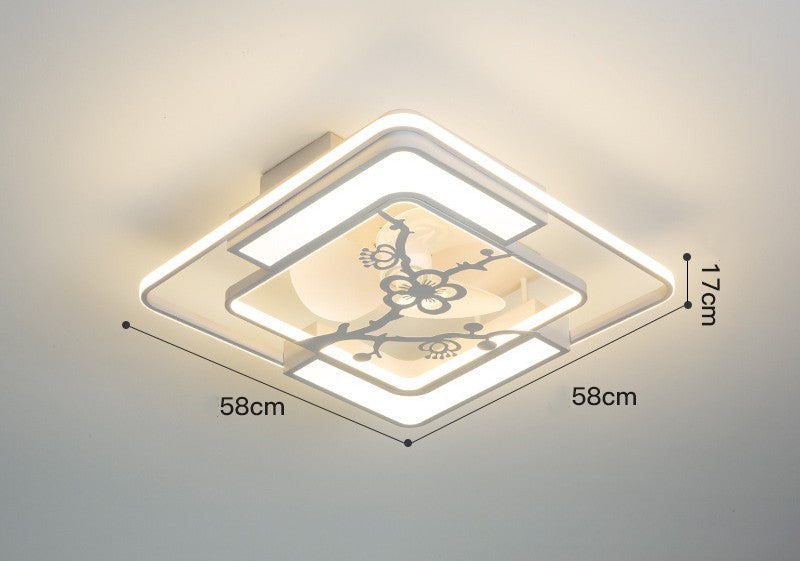 Lampe de plafond à ventilateur électrique invisible