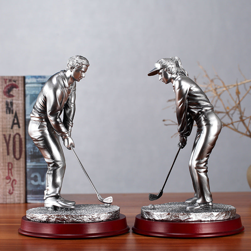 Creative Home Resin Golf Character Decoration