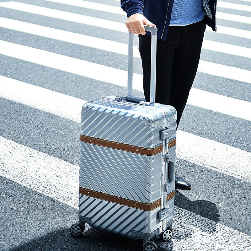 Valise à roulettes universelle avec cadre en aluminium pour hommes