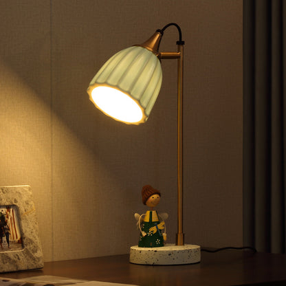 Nordic Style Light-transmitting Ceramic Ins Table Lamp