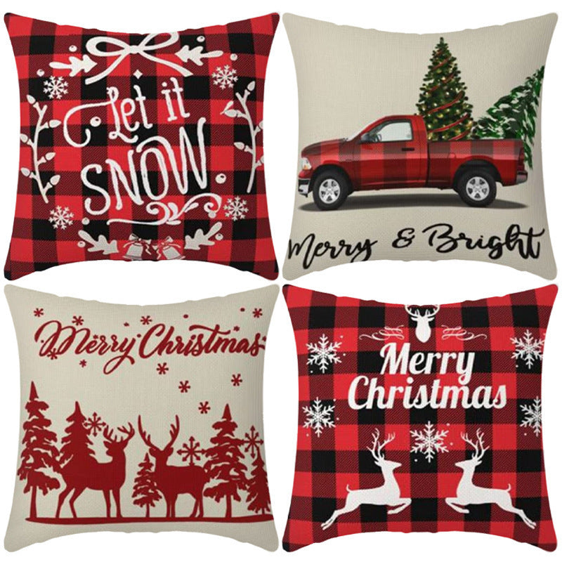 Home Decoration Printing Christmas Pillow Cover