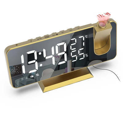 Radio Fm, Reloj Despertador Inteligente Digital Led, Reloj Electrónico, Reloj De Mesa, Reloj Despertador Usb con Tiempo De Proyección, Posponer