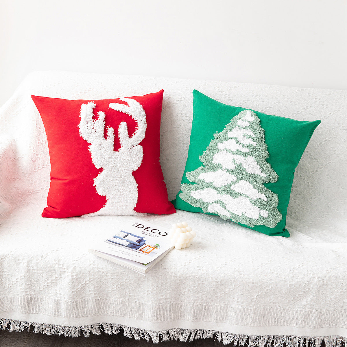 Home Christmas Atmosphere Decorative Pillow Covers