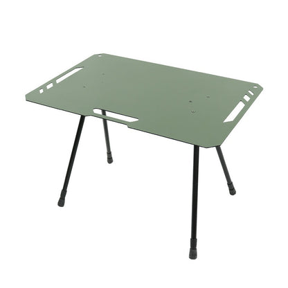 Table pliante en aluminium noirci pour camping en plein air