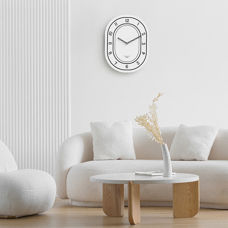 No-punch Decorative Clock For Domestic Living Room