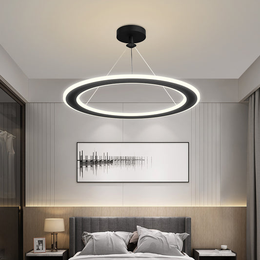 Simple Modern Circular Bedroom Study Chandelier