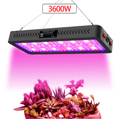 Luz de cultivo LED de 3600W con sincronización de control dual