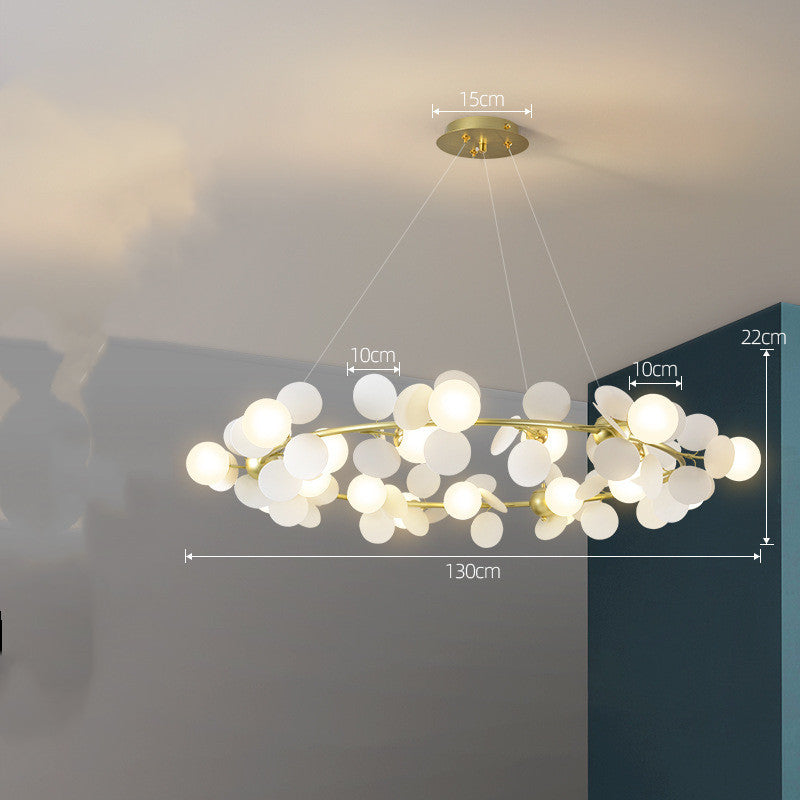 Lustre nordique moderne minimaliste, éclairage de chambre à coucher pour salon