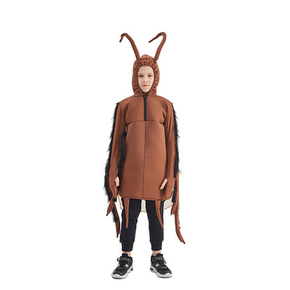 Costume de cafard une pièce pour enfants, tenue de spectacle de fête de carnaval d'Halloween, cosplay de scène