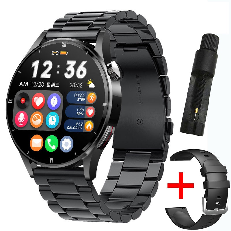 Bluetooth HD Call Answering And Dialing Call Body Temperature Heart Rate Smart Watch