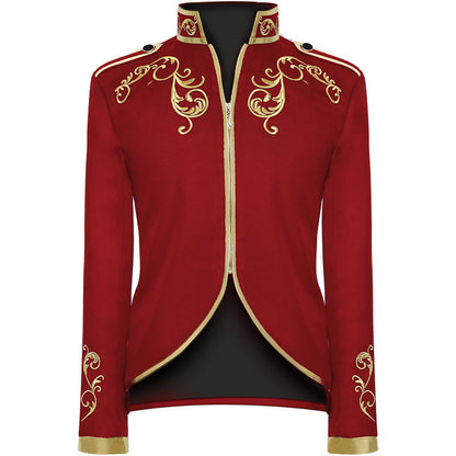 Veste de sport à la mode pour hommes d'Halloween Court Prince Golden Embroidery Suit