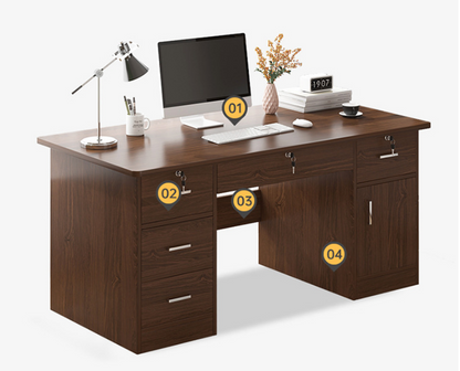 Office Table Simple Modern Home Desk Student Bedroom Integrated