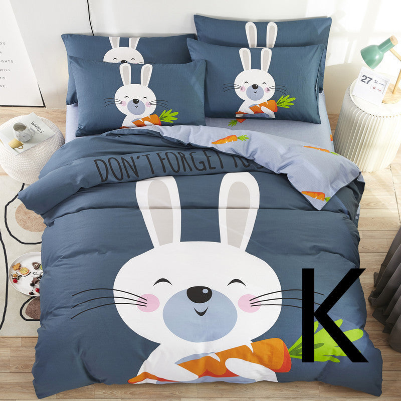 Drap de lit pour enfants, housse de couette, drap de lit, dessin animé mignon, textile pour la maison