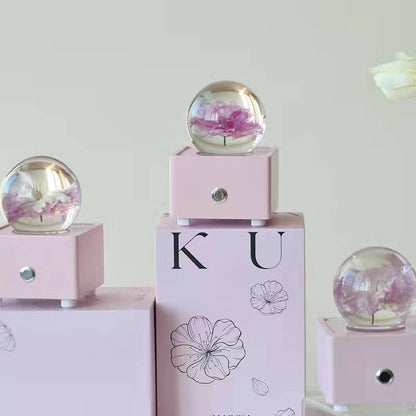 Resin Crystal Ball Cherry Blossom Bluetooth Speaker