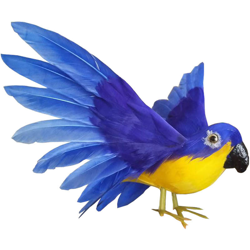 Simulation Feather Parrot Bird Home Decoration Cage Decoration