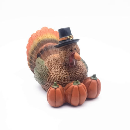 Factory Thanksgiving Harvest Festival Turkey Pumpkin Shape Indoor And Outdoor Home Ornaments Outdoor Decorations