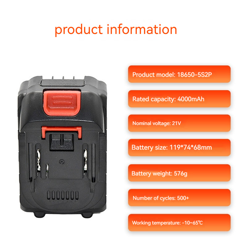 21V Brand New Power Electric Wrench Lithium Battery