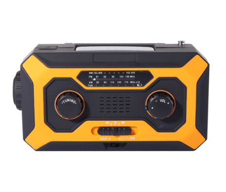 LED Lighting Solar Hand-cranked Power Bank Radio