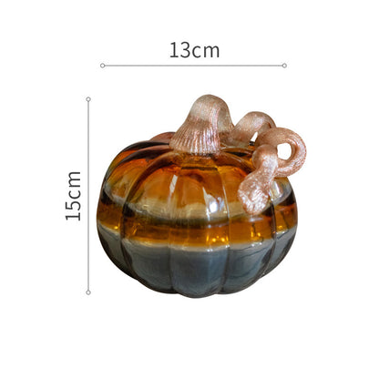 Christmas Glass Pumpkin Decoration Halloween Handmade Color