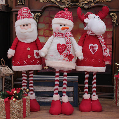 Christmas Decorations For Home Big Santa Claus Doll Children Xmas New Year Gift Christmas Tree Decor Wedding Party Supplies