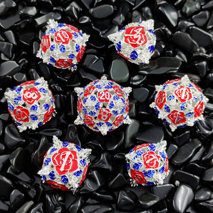 Metal Hollow Polyhedron Table Game Dice