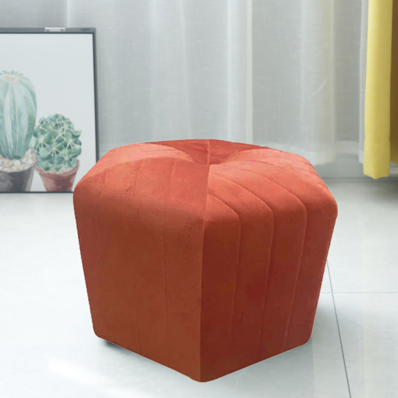 Simple Solid Color Hexagonal Household Living Room Coffee Table Stool