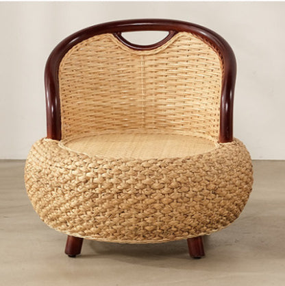 Silla Rattan Tatami Sentado Muelle Hogar