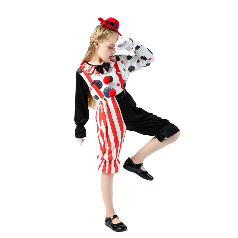 Costume de clown pour hommes et femmes pour enfants d'Halloween