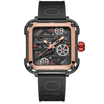 Reloj de moda para hombre ONOLA Hollow relojes de lujo completamente automáticos para hombre