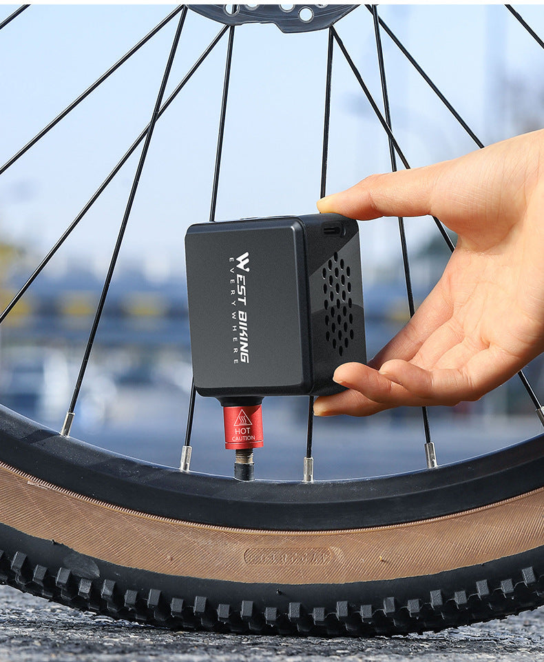 Mini Electric Tire Portable High Pressure American French Valve Road Mountain Bike Riding Air