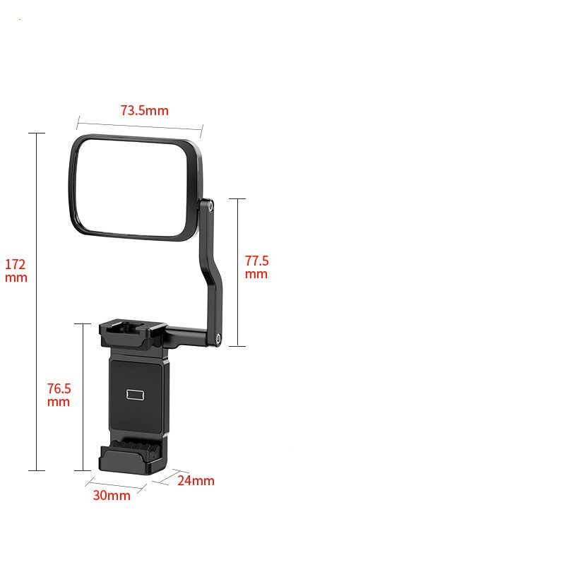 Miroir rabattable Clip de téléphone Expansion de démarrage à froid Rétroviseur arrière