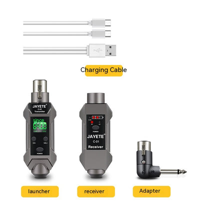 Convertisseur de microphone à bobine mobile, microphone filaire vers récepteur de transmission sans fil