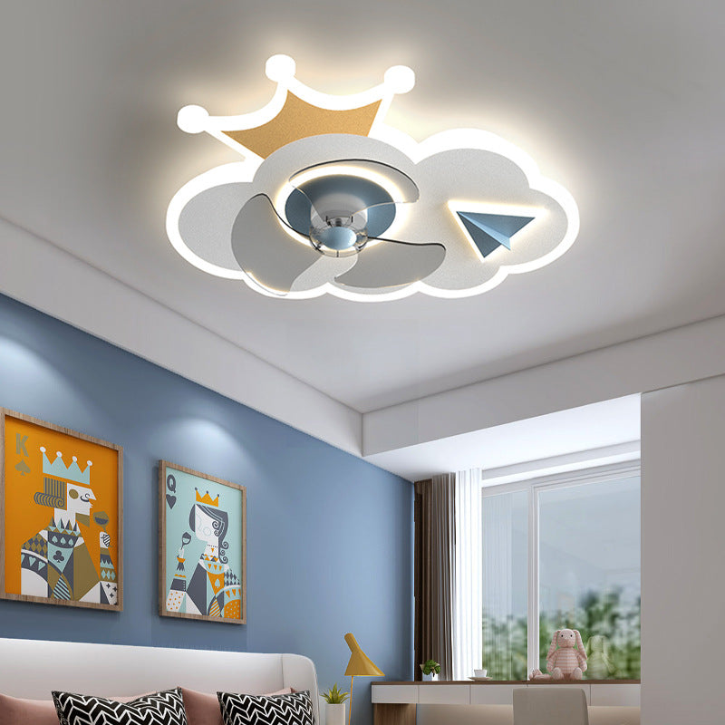 Silent Cloud Fan Light In Children's Room