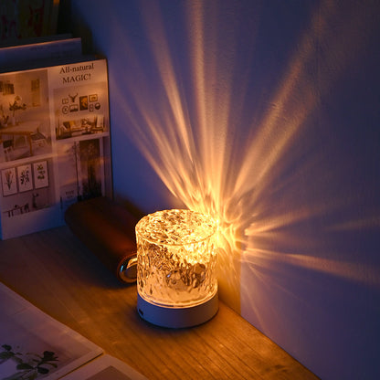 Water Ripple Rotating Projection Lamp Ambient Night Light