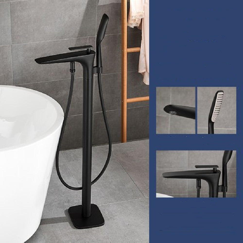 Floor Type Black Bathtub Faucet