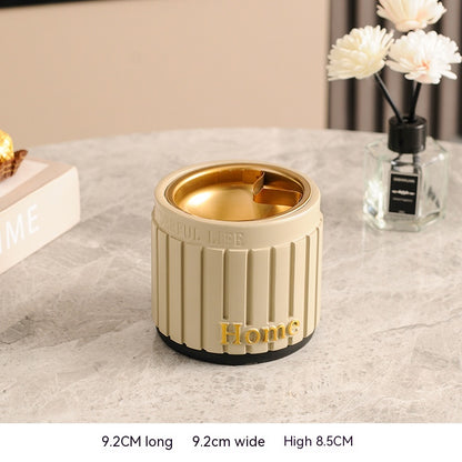 Light Luxury Windproof Funnel Ashtray With Lid