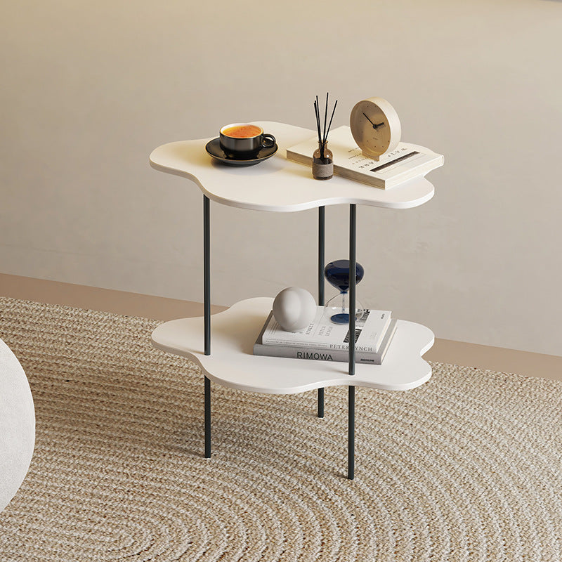 Table basse Cloud, étagère minimaliste moderne de forme polygonale