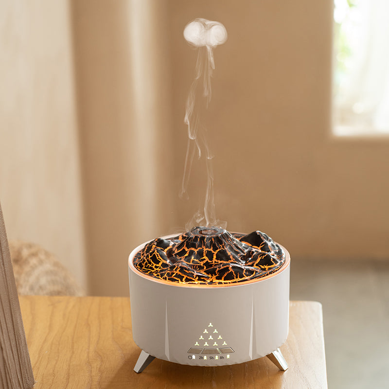 Diffuseur d'arôme de flamme, humidificateur d'air, aromathérapie domestique, diffuseur d'huile essentielle ultrasonique avec haut-parleur Bluetooth, bruit blanc, meilleure vente