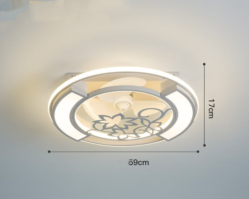 Lámpara de techo con ventilador eléctrico invisible