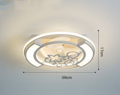 Lampe de plafond à ventilateur électrique invisible