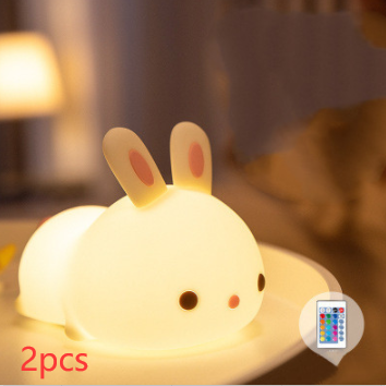 New Year'S Gift Rabbit Silicone Lamp Pat Feeding Creative Night Light Children'S Toys