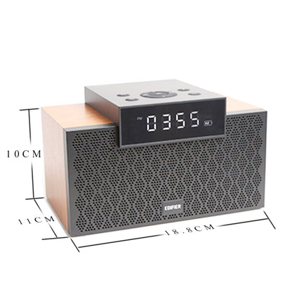 M260 Altavoz Bluetooth inalámbrico Reloj despertador inteligente Hogar de madera